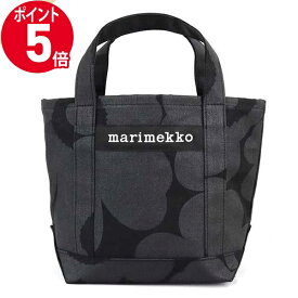 《ポイント5倍_27日1:59迄》マリメッコ トートバッグ marimekko レディース ピエニ ウニッコ ミニトート Pieni Unikko Seidi Wx 花柄 ブラック 047586 999 | ブランド