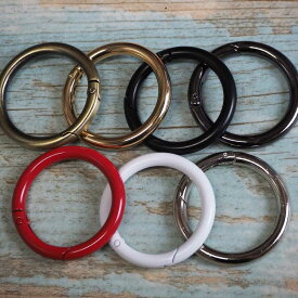 丸型カラビナ/サークルカラビナ/丸カン 【外径50mm】 キーホルダー/ハンドメイド/アクセサリー部品 グッホ GOOHO/DIYパーツ