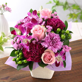 【最短 翌日届け 14時まで】 花 誕生日プレゼント 春 桜 おまかせアレンジ プリュム 送料無料 アレンジ ギフト 誕生日 生花 バラ カーネーション ガーベラ バースデー 歓迎 退職 結婚記念日 祝い 送別 出産祝 開店 開店祝 春