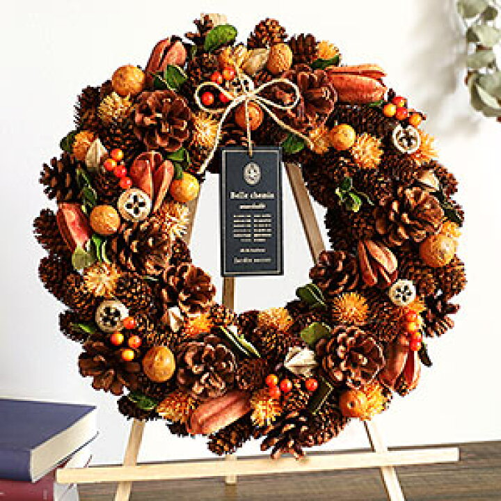 楽天市場】【最短翌日届け 14時まで】 リース ナチュラルリース L  