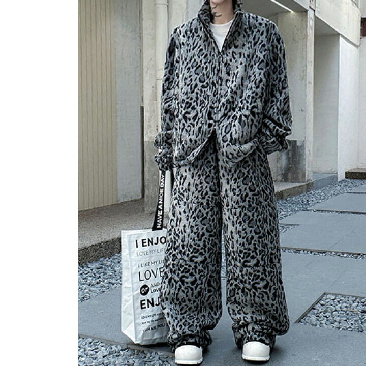 楽天市場】オラオラ系 セットアップ メンズ ヒョウ柄 スウェット 