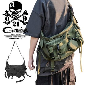 ショルダーバッグ メンズ モード系 ボディバッグ ウエストバッグ メッセンジャーバッグ alcw ミリタリーバッグ 変形 BAG ユニセックス 男 鞄 個性的 お兄系 V系 ビジュアル系 オラオラ系 悪羅悪羅系 衣装 ブラック 黒 ホスト スーツ レディース おしゃれ オシャレ カーキ