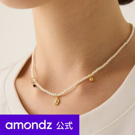 デイジー ペンダント パール ビーズ ネックレス | DAISY PENDANT PEARL BEAD NECKLACE | att | amondz