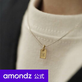 シルバー コンビ イニシャル タグ ネックレス | Silver Combi Initial Tag Necklace | weamondz | amondz