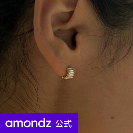 14金 | K14 テール ボリューム ピアス | 14K Tailing Volume Earrings | a14 | amondz