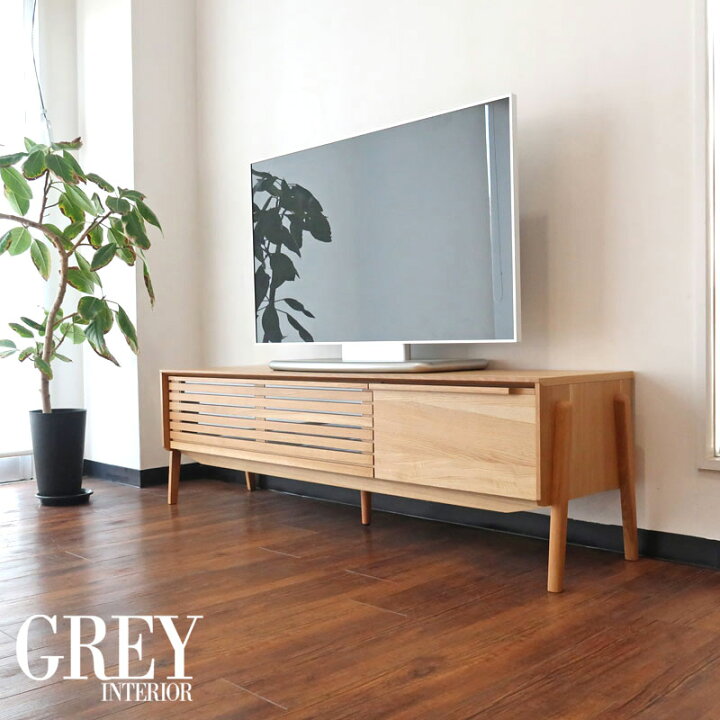 楽天市場】【送料無料】オーク材 テレビ台 ローボード 完成品 幅165 