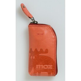 MOZ　モズ　キーケース 本革 スマートキー対応 4連キーフック キーリング付き　レッド　RE　ヘラジカ　エルク　北欧