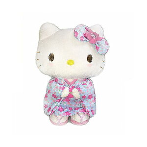 サンリオキャラクターズ ハローキティ 桜着物 水色 ぬいぐるみ Sサイズ 098467-17