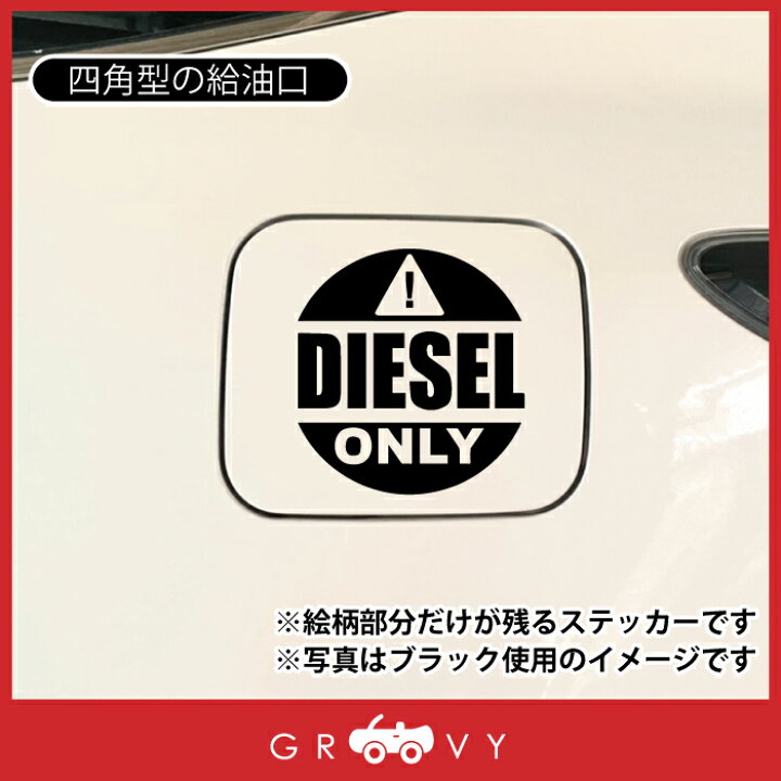 楽天市場 ディーゼル 軽油 車 ステッカー シール Diesel Only 注意 英語 文字 丸 マーク 給油 給油口 ガソリン スタンド 間違い 防止 かわいい おしゃれ ブランド シール グッズ 防水 エンブレム アクセサリー 雑貨 Care Design 楽天市場店