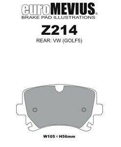 �yProject ��/�v���W�F�N�g�E�~���[�z NS-C [�G�k�G�X�V�[] �u���[�L�p�b�h Z214 [����]�y�t�H���N�X���[�Q���zGOLF V,GOLF-PLUS,JETTA,EOS,TOURAN