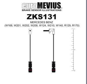 �yProject ��/�v���W�F�N�g�E�~���[�z euro MEVIUS BRAKE PAD SENSOR ZKS131 ZKS-131