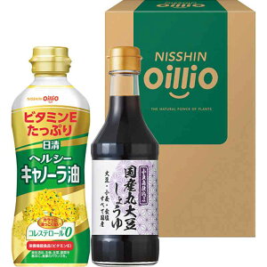 【お返し好適品】日清 ヘルシーオイル&小豆島醤油ギフト TOSー10A_調味料 しょうゆ 醤油 詰め合わせ 詰合せ セット