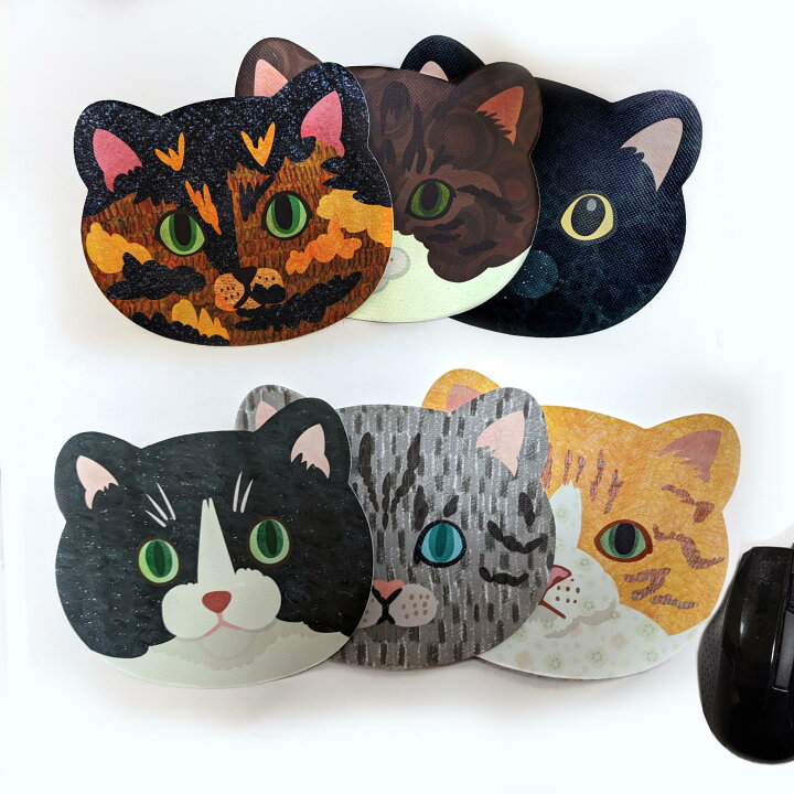 楽天市場 送料無料 猫顔 マウスパッド 猫グッズ 雑貨 プレゼント Como かわいい 雑貨 猫 好き な 人 ギフト オシャレ 猫 敬老の日 猫好き猫グッズの店 キャットノワ