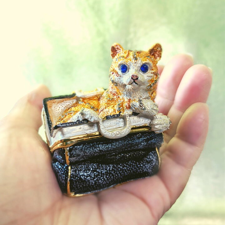 楽天市場】猫のジュエリーボックス ジュエリーケース アンティーク調 