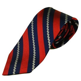 E.& G.CAPPELLI(E.& G.カペッリ) イタリア製 ネクタイ レジメンタル ツイル ヘビーシルク EG50000-7 レッドxネイビーxホワイト