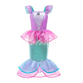 かわいい マーメイドドレス 人気のプリンセスドレス アリエルピンク 人魚 マーメイド 子供ドレス プリンセスランド 衣装 仮装 C-2854D92| セルビッシュアップ