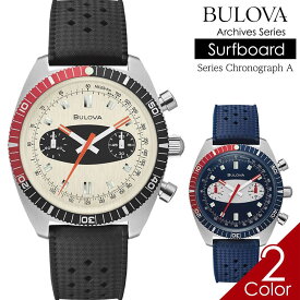 ブローバ 腕時計 BULOVA 時計 メンズ腕時計 クロノグラフ A クォーツ クロノグラフ ネイビー ブラック シリコンラバー BULOVA Chronograph A 98A252 98A253