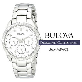 【アウトレット】ブローバ 腕時計 BULOVA レディース 腕時計 ダイヤモンドコレクション Diamond Collection マルチファンクション シルバー 96R195