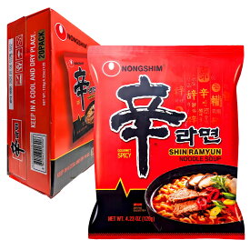 【インスタント】農心 辛ラーメン 120g×20袋入 即席中華麺 韓国産 NONGSHIM Shin Ramen Noodles 20 パック