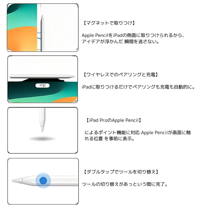 楽天市場】ipad アップルペンシル ( 第2世代 ) MU8F2J/A タッチペン 
