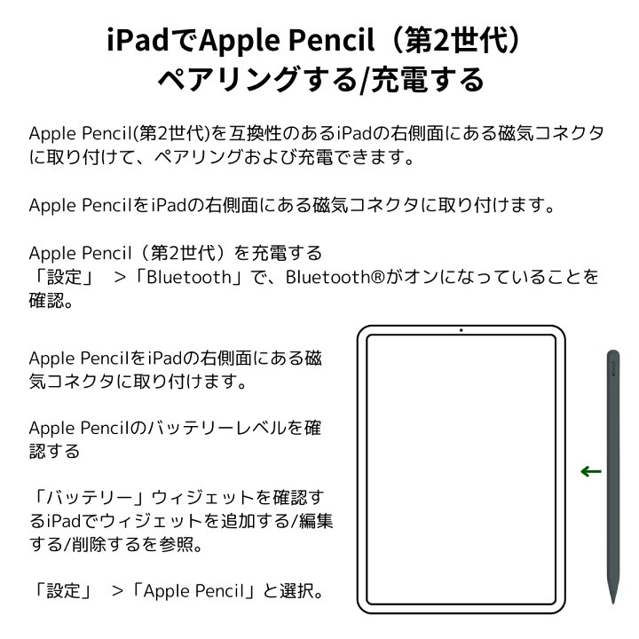 楽天市場】ipad アップルペンシル ( 第2世代 ) MU8F2J/A タッチペン  