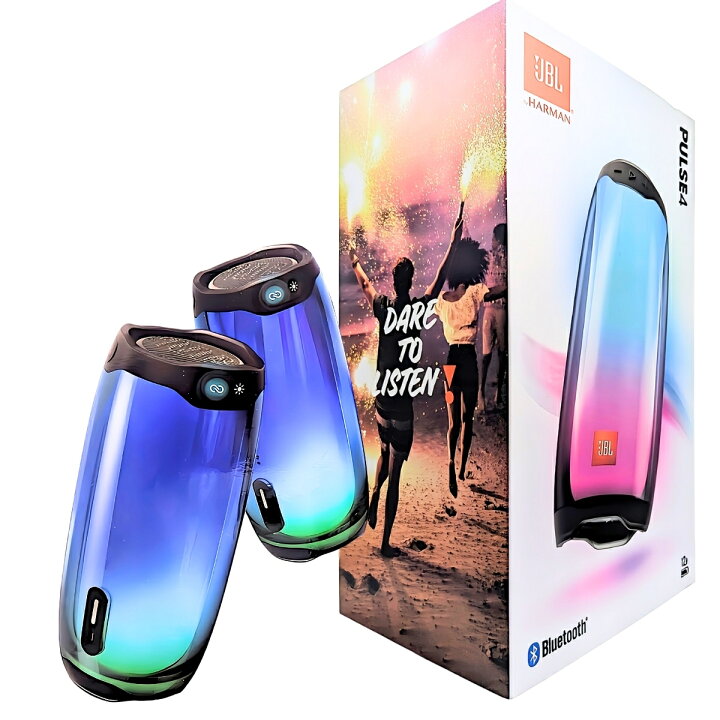 楽天市場】JBL PULSE4 ポータブルスピーカー ブラック 360度 LED 