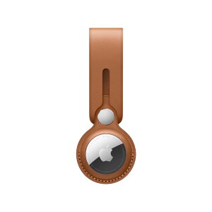 AirTag GA^OpU[[v Th uE Apple AirTag Leather Loop Saddle Brown MX4A2FE A