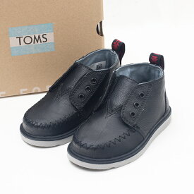 トムス TOMS キッズ TINY CHUKKA BOOTS BLACK ブーツ ブラック 靴 キャンバス クラシックス タイニー 正規品