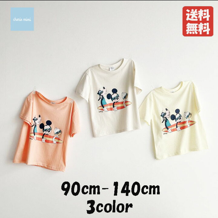 楽天市場】韓国子供服 半袖Tシャツ MICKEY ミッキーマウス グーフィー 