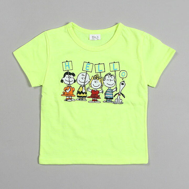 楽天市場 スーパー Sale 10 Off 韓国子供服 半袖tシャツ Snoopy スヌーピー スヌーピー仲間達 ネオン ネオンカラー カラフル ｔシャツ ピンク イエロー オレンジ 90 100 110 1 130 プリントtシャツ 子供用 女の子 男の子 ベビー お洒落 カワイイ メール便送料
