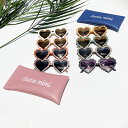 【スーパーSALE】【10％OFF】子ども用サングラス ベビー用サングラス ケース付サングラス 女の子用 UV400 UVプロテクト ハート ダステイーカラー くすみカラー 紫外線防止 キッズ 2才 3才 4才 5才 ケース付きサングラス かわいい お洒落 カッコイイ【追跡可能メール便無料】