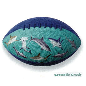 子供用ボール 19cm クロコダイルクリーク Crocodile Creek フットボール ラグビーボール 天然ラバー 恐竜柄 シャーク柄 宇宙柄 柄物ボール オモチャ インポート【GIFTラッピング無料】【最短翌日配送】