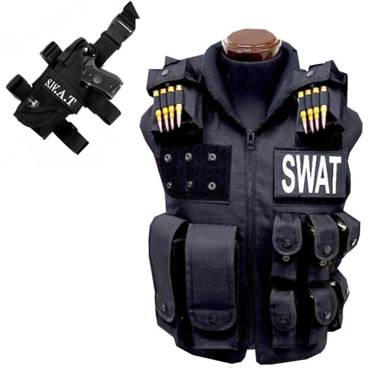 楽天市場】【あす楽翌日配達対応】SWAT コスプレ SWAT ベスト USJ 