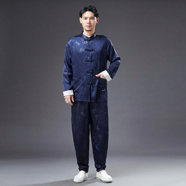 楽天市場】チャイナ服 メンズ 男性用 チャイナ服上下 上下セット  