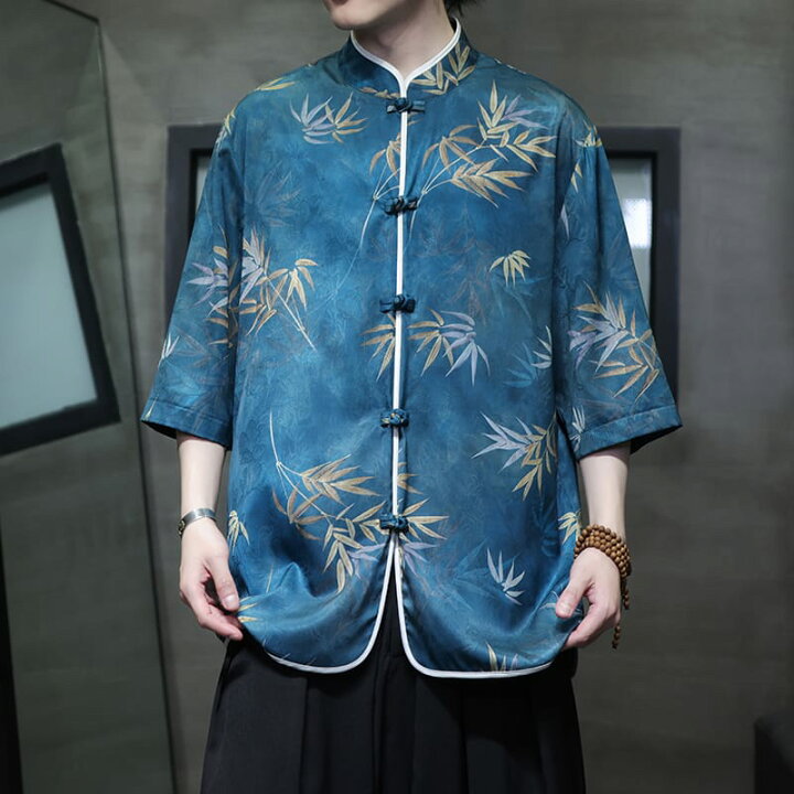 楽天市場】チャイナ服 カジュアル チャイナシャツ チャイナ羽織 