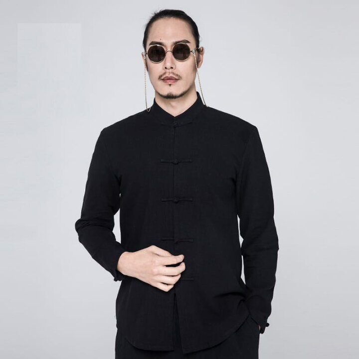 楽天市場】チャイナ服 メンズ チャイナシャツ カンフーシャツ 男性用 