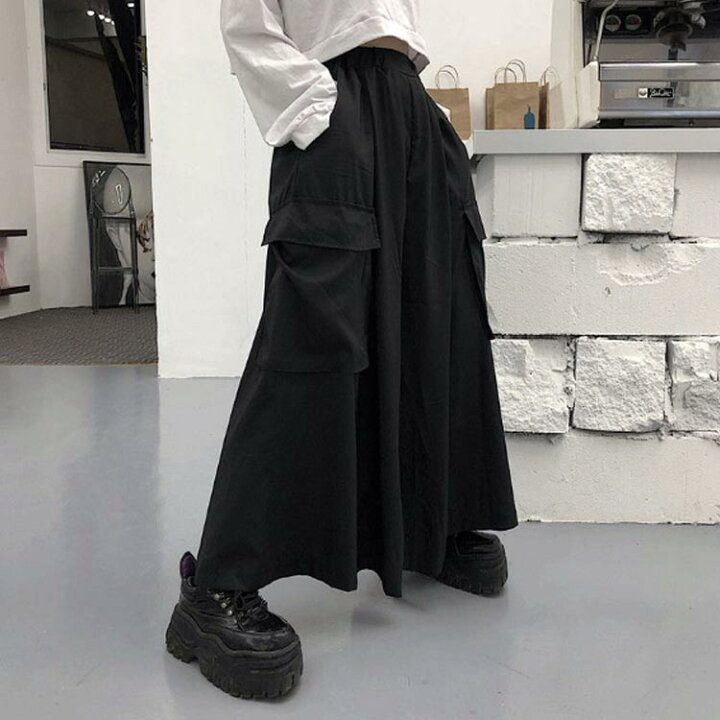 楽天市場】B系 ファッション 袴パンツ ルーズシルエット ドレープ 