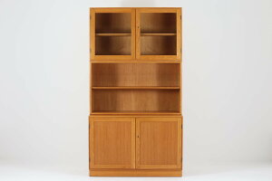 Borge Mogensen(ボーエ・モーエンセン) ディスプレイシェルフ Soborg社 オーク材 北欧家具ビンテージ【アンティーク 北欧インテリア 収納家具 玄関 リビング シンプル おしゃれ タンス】