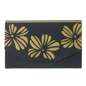 【 公式 送料無料 】 ブランド レディース 定期入れ・パスケース カワイイ Chop!! チョップ　Plumeria Business Card Holder プルメリア スワロフスキー (R) ・ クリスタル 使用MADE IN JAPAN ・ 手洗いOK 敬老の日