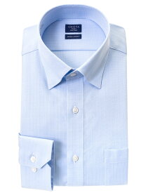 Yシャツ 日清紡アポロコット スナップダウン COOL CONSCIOUS 長袖ワイシャツ メンズ 形態安定 ブルードビー 綿100% ブルーYシャツ CHOYA SHIRT FACTORY(cfd550-250)
