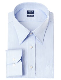 CHOYA SHIRT FACTORY 日清紡アポロコット 長袖 ワイシャツ 形態安定加工 レギュラーカラー ブルー 青 ドビー 綿：100% キングサイズ(cfd970-250) 2403ft