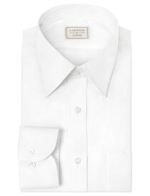 LORDSON ワイシャツ 白 メンズ 長袖 綿100% 形態安定 ドレスシャツ 無地 ブロード レギュラーカラー シャツ 冠婚葬祭 | ホワイト(cod001-100)【review】