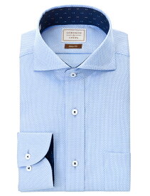 【最大1000円オフクーポンあり】 LORDSON Yシャツ 長袖 ワイシャツ メンズ カッタウェイ シャツ 形態安定 ブルードビー スリムフィット 綿100% LORDSON by CHOYA(cod072-250) 2406SS