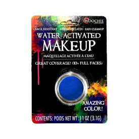 1/8oz. ウォーターメイクアップ ブルー Water Activated Makeup Color, Blue, (0.11oz/3.1g) WAI010 | 青色,水性,ドーラン,フェイスペイント,コスプレ,ハロウィン,パーティー,仮装,特殊メイク