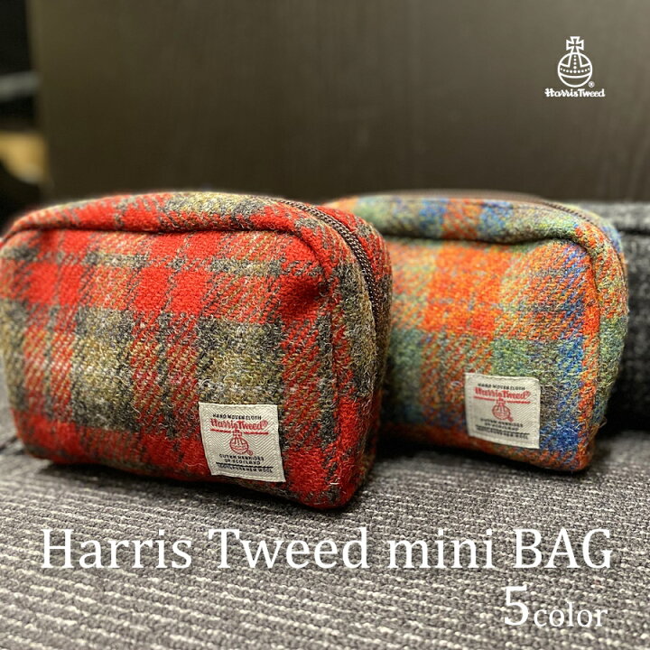 楽天市場】Harris Tweed mini Bag ハリスツイード ミニバッグ｜ ポーチ 