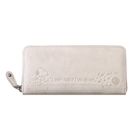 長財布 レディース ラウンドファスナー 本革 革 牛革 スヌーピー SNOOPY PEANUTS ピーナッツ NO.73282 かわいい キャラクター カード 14枚 ブランド 小銭入れ シンプル 送料無料 NPU 父の日 プレゼント 父の日ギフト