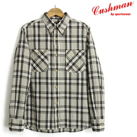 Cushman クッシュマン [25421] 長袖 コットンリネン チェックシャツ C/L CHECK SHIRT