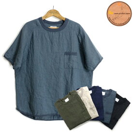 Re made in tokyo japan [7919S-CT]半袖 フレンチリネン Tシャツ French Linen T-shirts 日本製