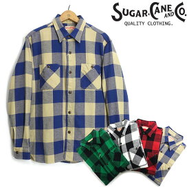 シュガーケーン SUGAR CANE [SC29147] 長袖 ツイルチェック ワークシャツ ネルシャツ TWILL CHECK WORK SHIRT 日本製