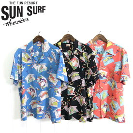 サンサーフ SunSurf [SS38036] 2019年モデル 半袖アロハシャツ/HAWAIIAN SHIRT “KABUKI MAKE UP”